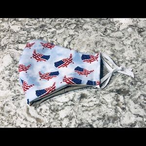 American Flag Face Mask w/ Filter Pocket